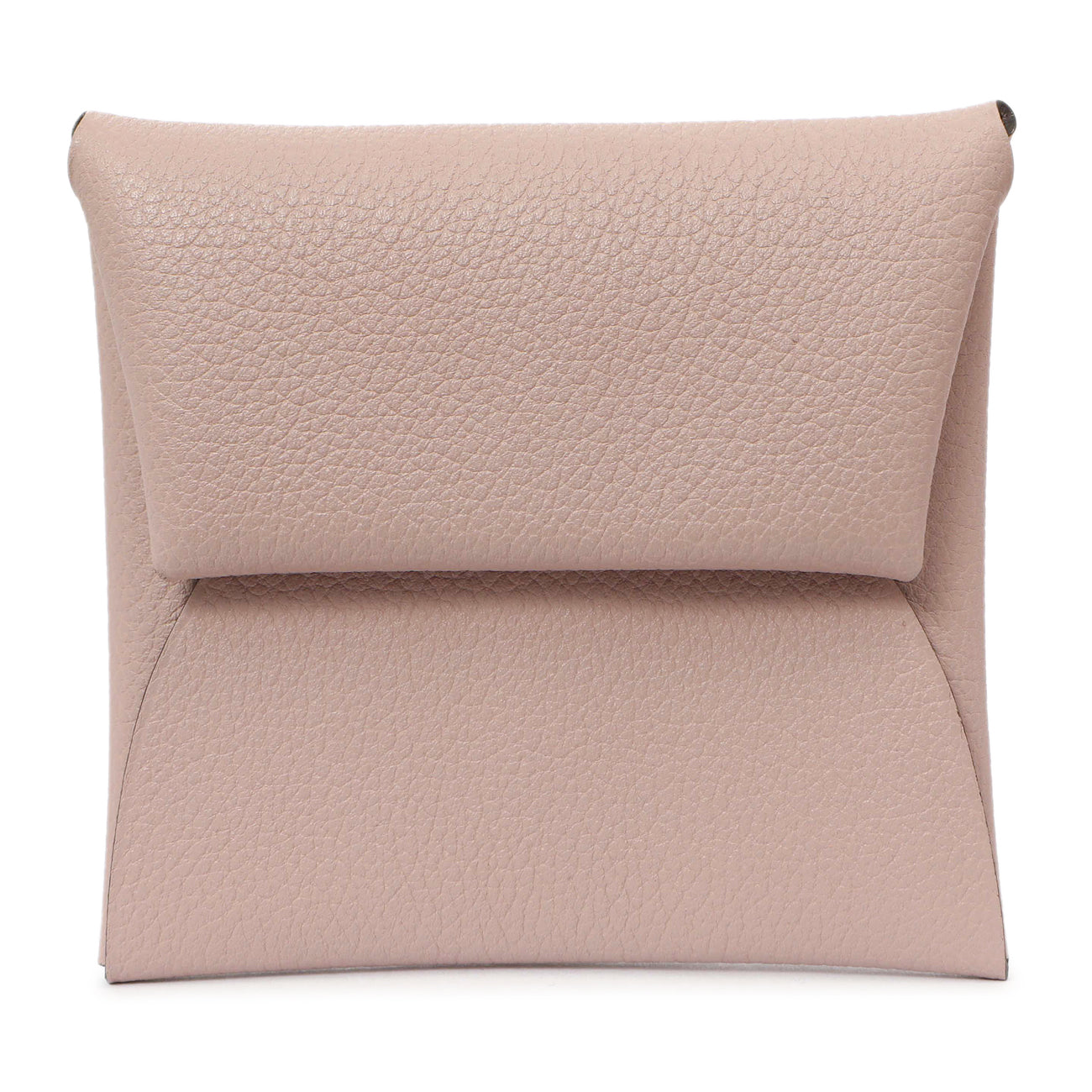 Exclusive Hermes Mauve Evercolor Bastia Coin Purse — Front View