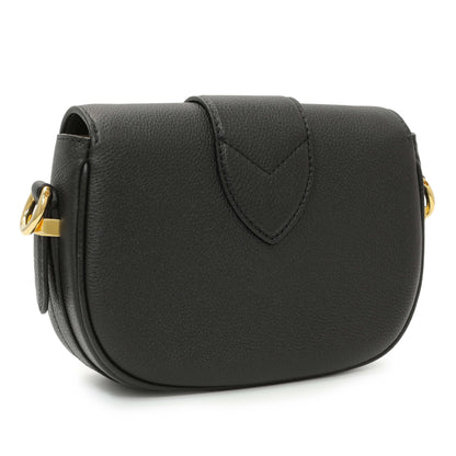 Exclusive Louis Vuitton Black Grained Calfskin LV Pont 9 Soft MM — Side View