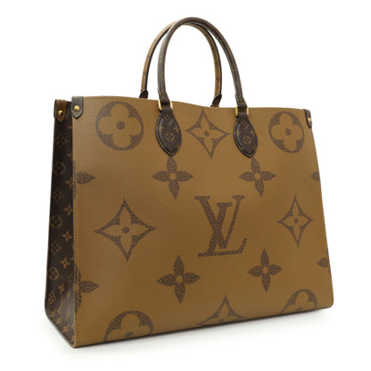 Exclusive Louis Vuitton Reverse Monogram Giant Onthego GM — Side View