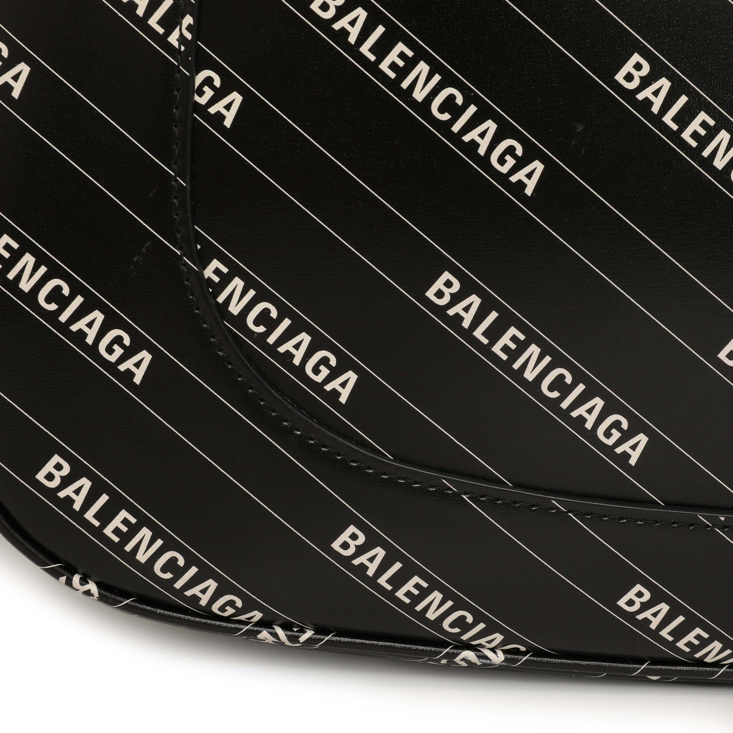 Exclusive Gucci X Balenciaga Black Calfskin Logo Print Medium Jackie 1961 Hobo — Alternate View 14