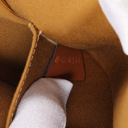 Exclusive Celine White Triomphe Canvas Medium Falco Bag — Detail View