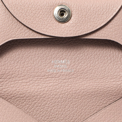 Exclusive Hermes Mauve Evercolor Bastia Coin Purse — Detail View