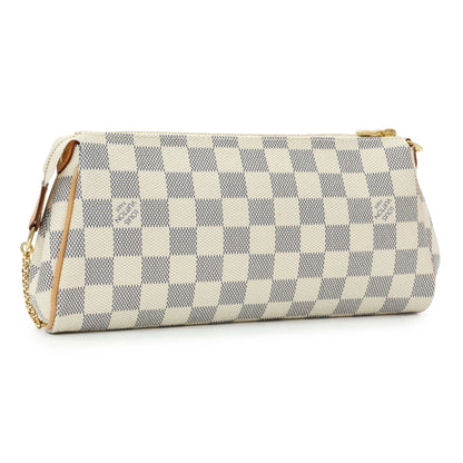 Exclusive Louis Vuitton Damier Azur Eva Clutch — Side View
