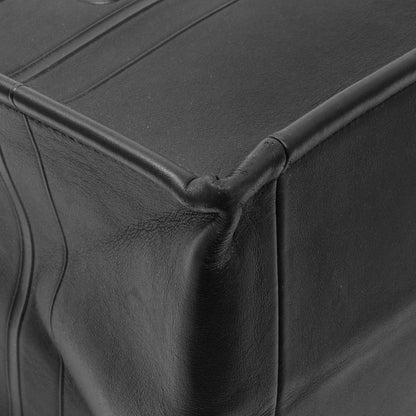 Exclusive Christian Dior Black Calfskin Embossed Medium Book Tote — Top View