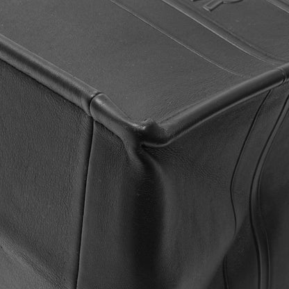 Exclusive Christian Dior Black Calfskin Embossed Medium Book Tote — Detail View
