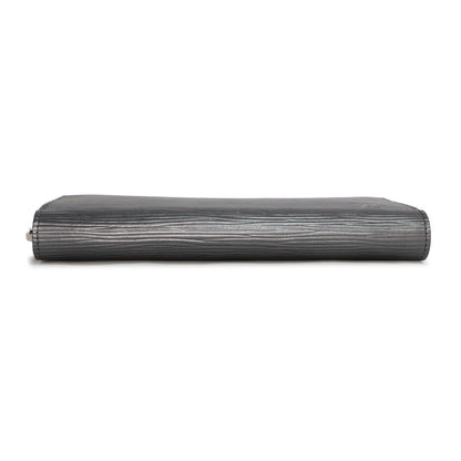 Exclusive Louis Vuitton Anthracite Nacre Epi Zippy Wallet — Back View