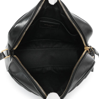Exclusive Saint Laurent Black Calfskin Matelasse Monogram Lou Camera Bag — Alternate View 8