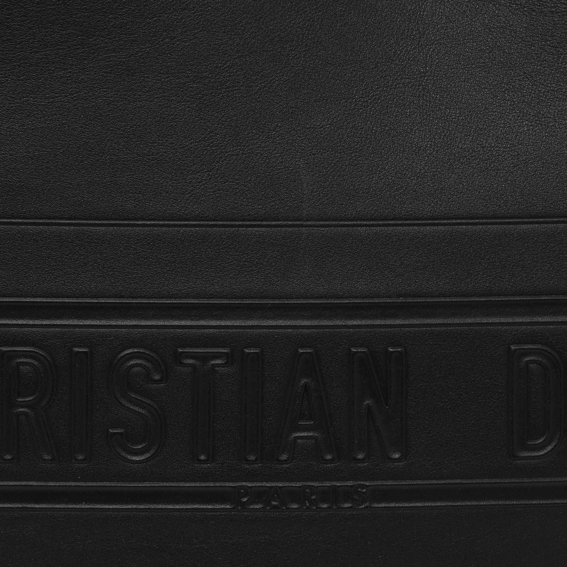 Exclusive Christian Dior Black Calfskin Embossed Medium Book Tote — Alternate View 12