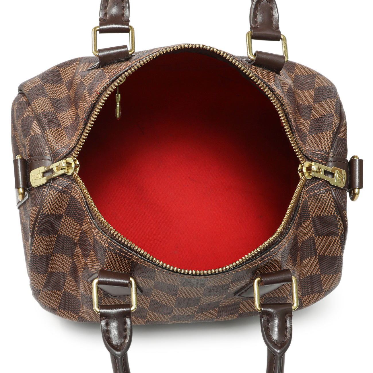 Exclusive Louis Vuitton Damier Ebene Speedy Bandouliere 25 — Alternate View 8