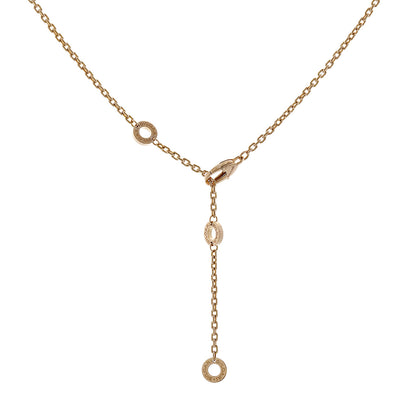 Exclusive Bulgari 18K Rose Gold B.zero1 Rock Pendant Necklace — Back View