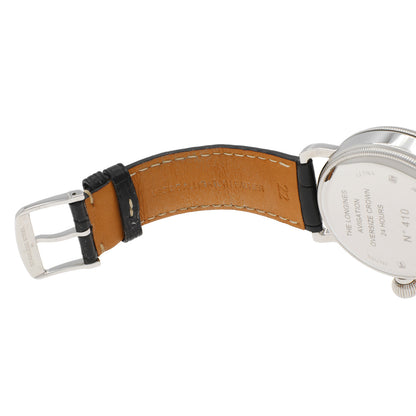 Exclusive Longines Stainless Steel Heritage Avigation L2.778.4.53.2 — Top View