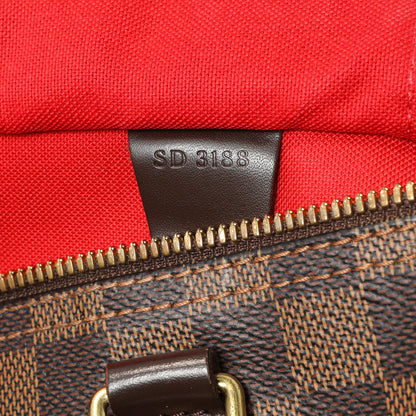 Exclusive Louis Vuitton Damier Ebene Speedy Bandouliere 25 — Alternate View 9