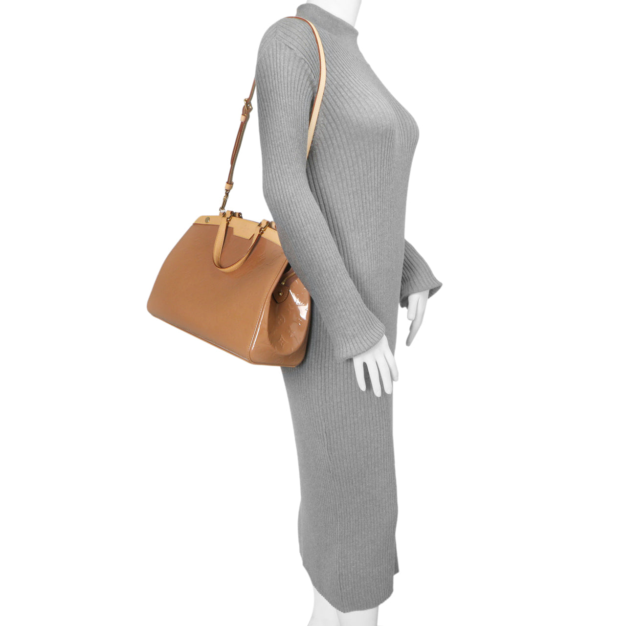 Exclusive Louis Vuitton Rose Velours Vernis Brea MM — Alternate View 7