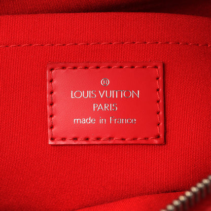 Exclusive Louis Vuitton Rouge Epi Bowling Montaigne PM — Detail View