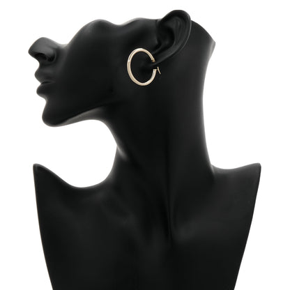 Exclusive 14K Yellow Gold Hoop Earrings — Back View