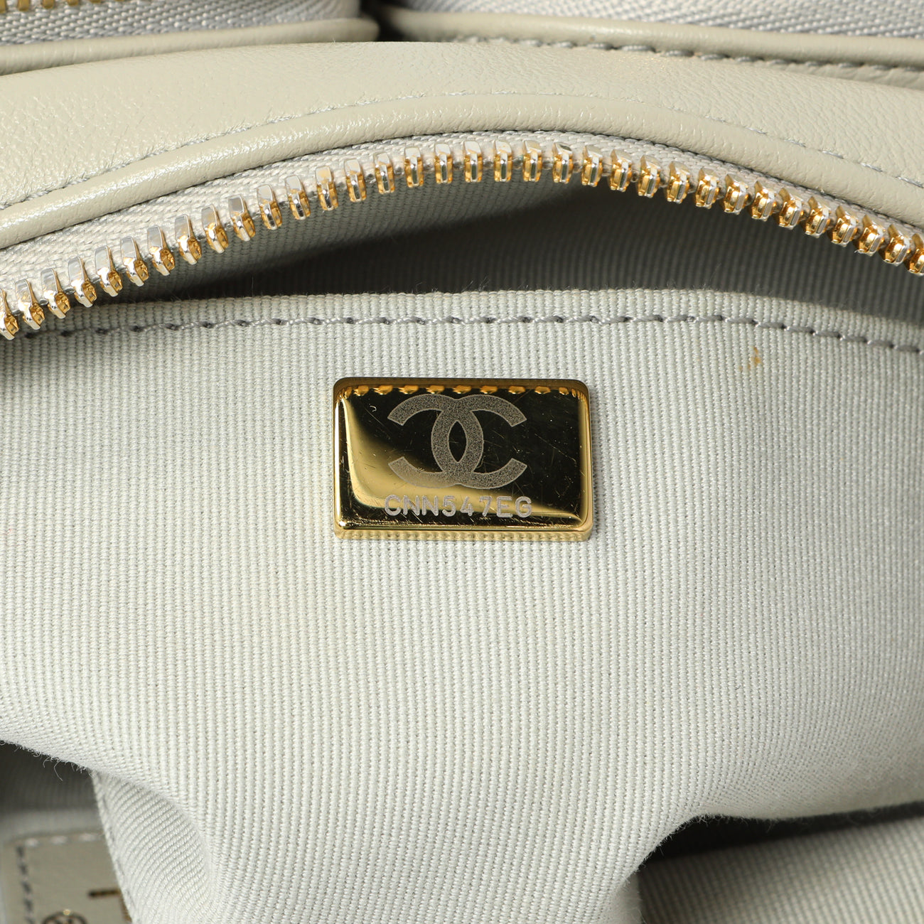 Exclusive Chanel Grey Quilted Calfskin Small Camera Case — Alternate View 7