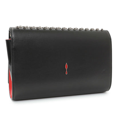 Exclusive Christian Louboutin Black Calfskin Paloma Clutch — Side View