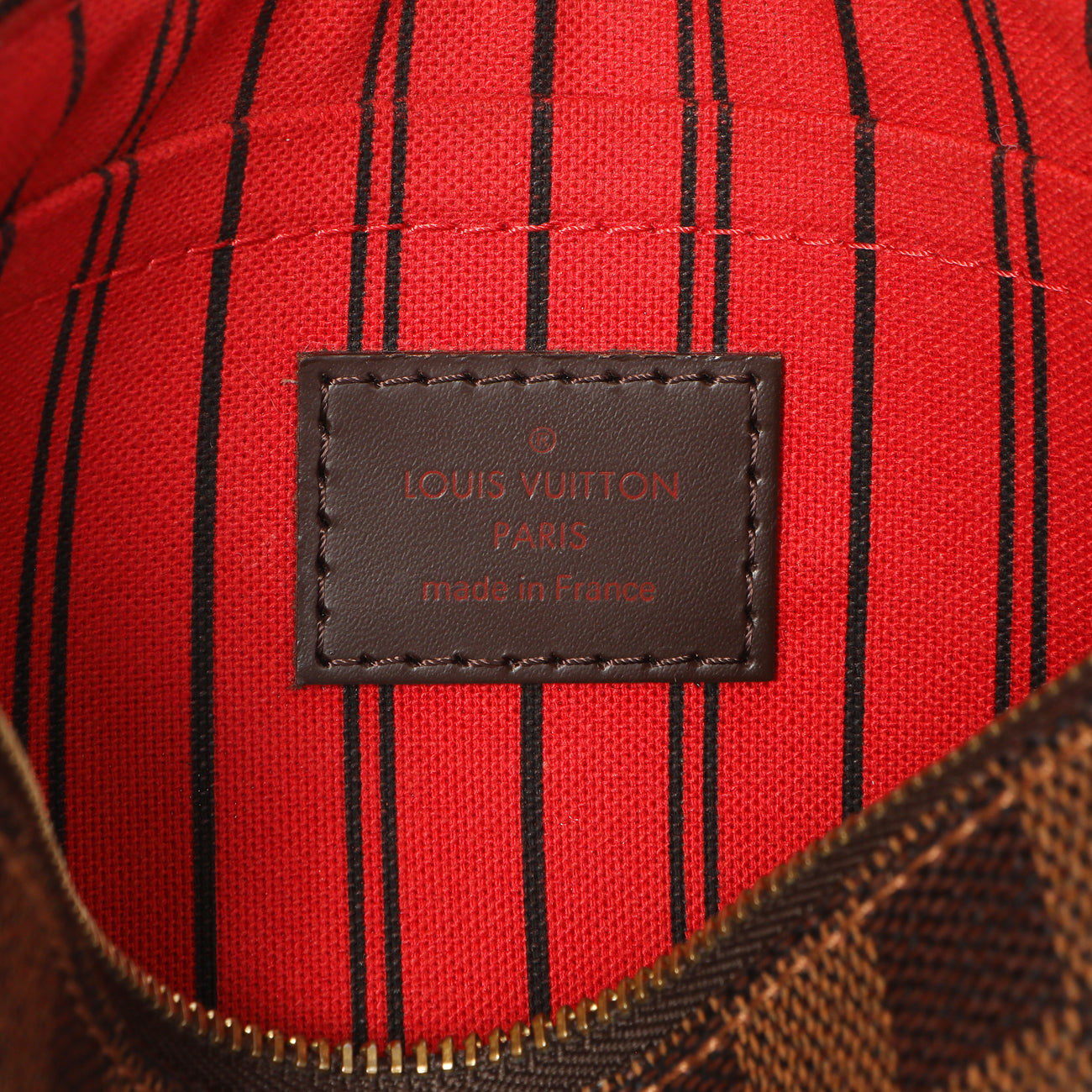Exclusive Louis Vuitton Damier Ebene Neverfull MM — Alternate View 15