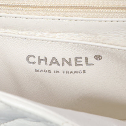 Exclusive Chanel White Quilted Lambskin Mini Square Flap — Alternate View 10