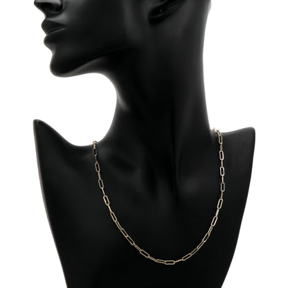 Exclusive 14K Yellow Gold Paperclip Chain — Back View
