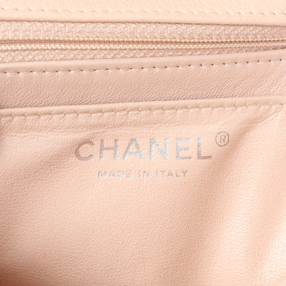 Exclusive Chanel Light Pink Quilted Caviar Mini Square Flap — Alternate View 9