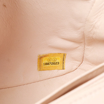 Exclusive Chanel Light Pink Quilted Caviar Mini Square Flap — Alternate View 10