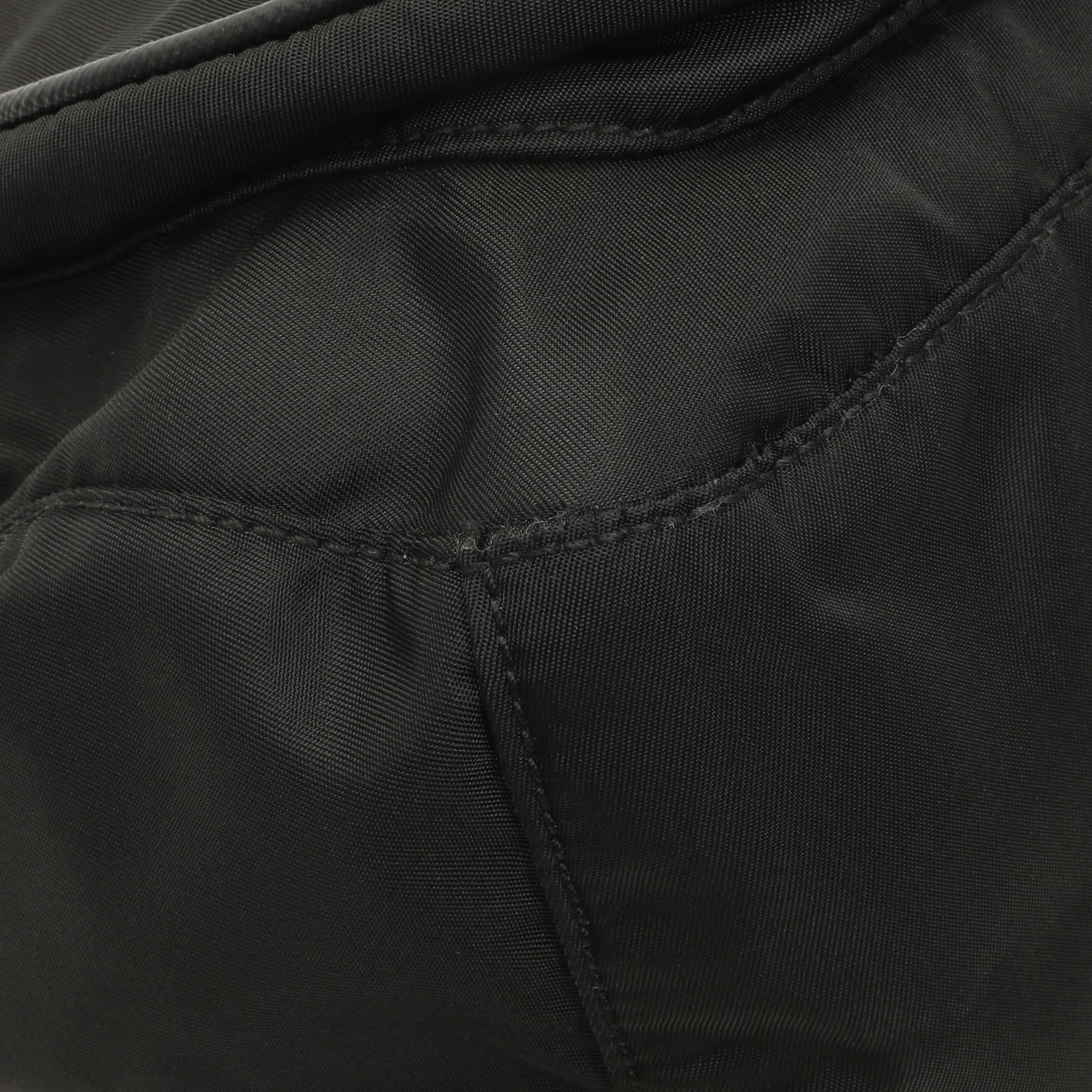 Exclusive Prada Black Tessuto Nylon Crossbody — Top View