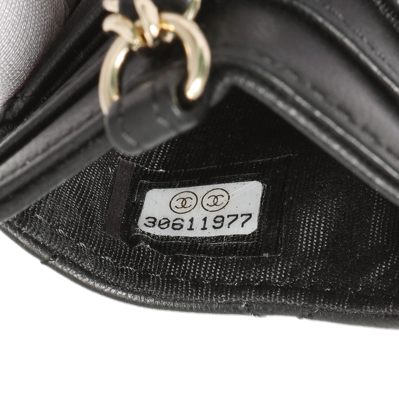 Exclusive Chanel Black Quilted Lambskin Card Holder on Chain — Alternate View 7