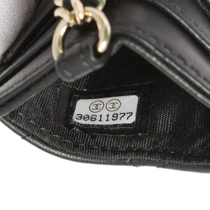 Exclusive Chanel Black Quilted Lambskin Card Holder on Chain — Alternate View 7
