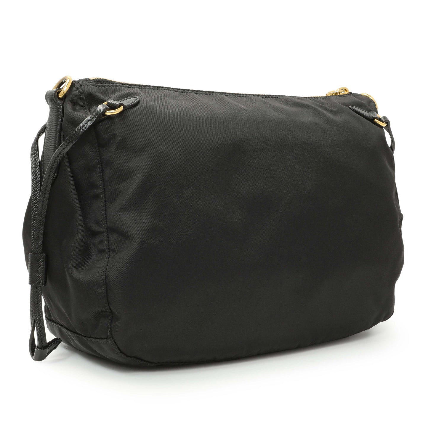 Exclusive Prada Black Tessuto Nylon Crossbody — Side View
