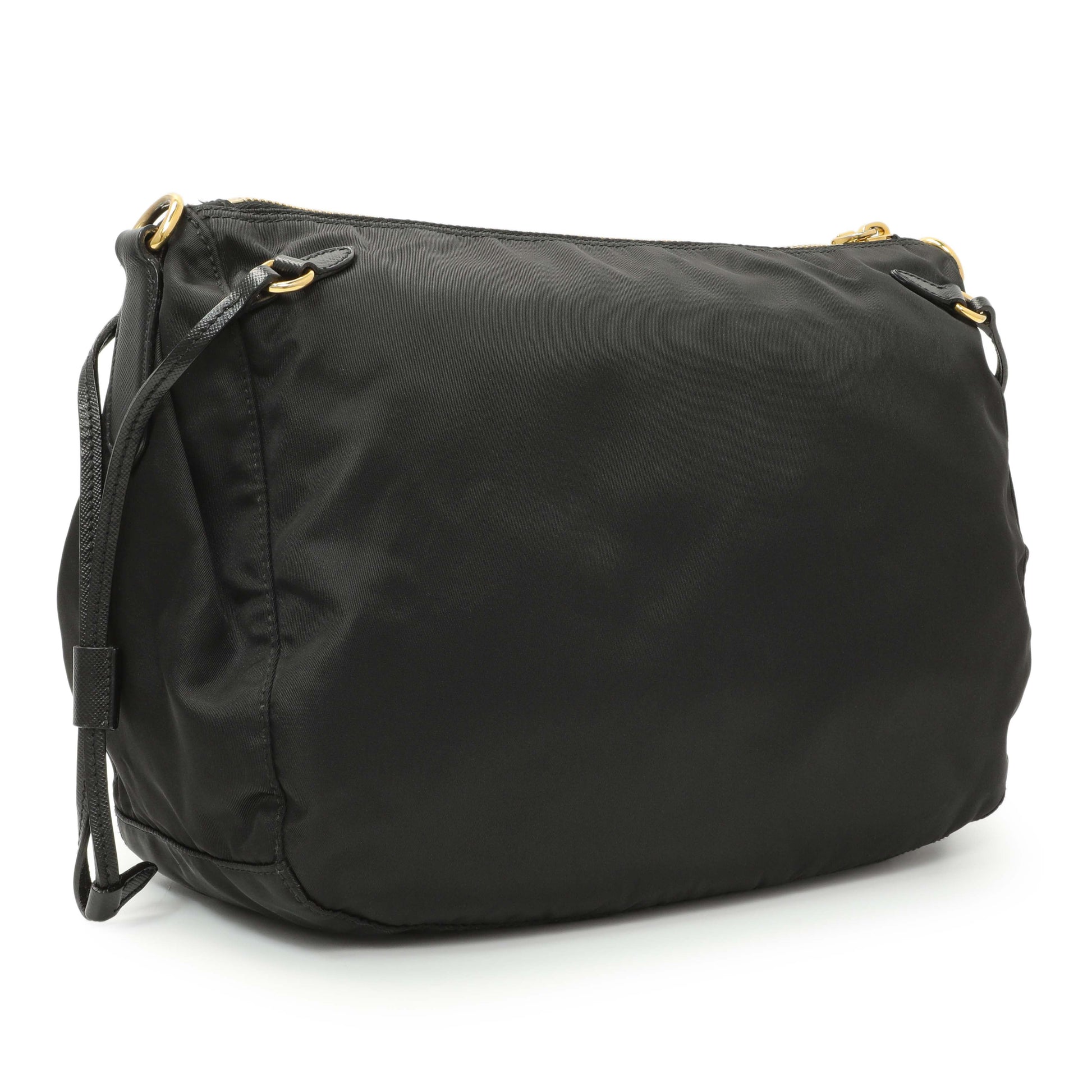 Exclusive Prada Black Tessuto Nylon Crossbody — Side View