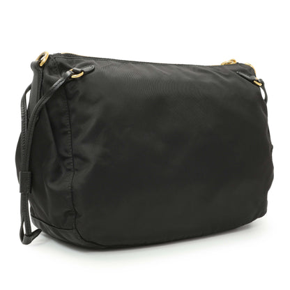 Exclusive Prada Black Tessuto Nylon Crossbody — Side View