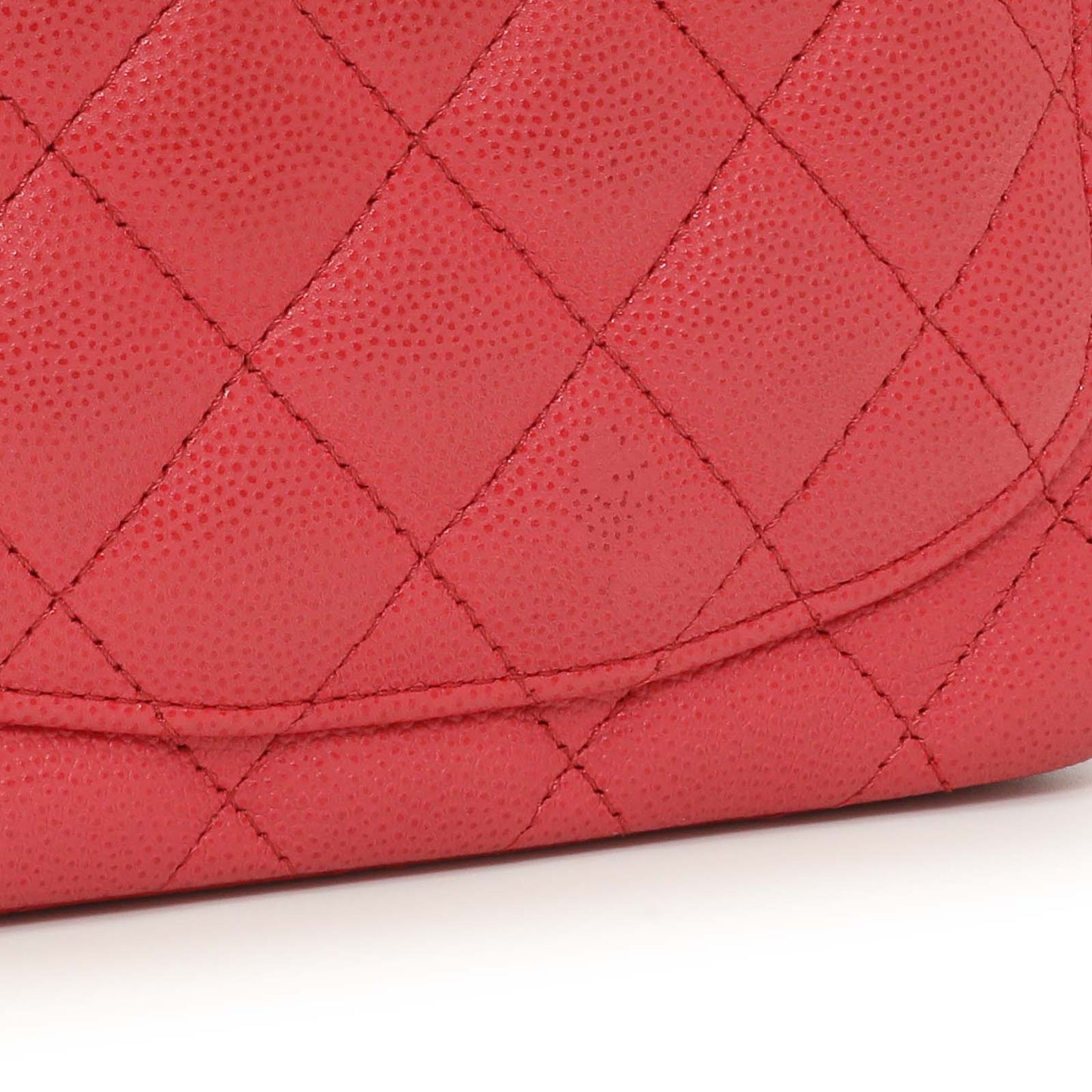 Exclusive Chanel Pink Quilted Caviar Mini Square Flap — Alternate View 7