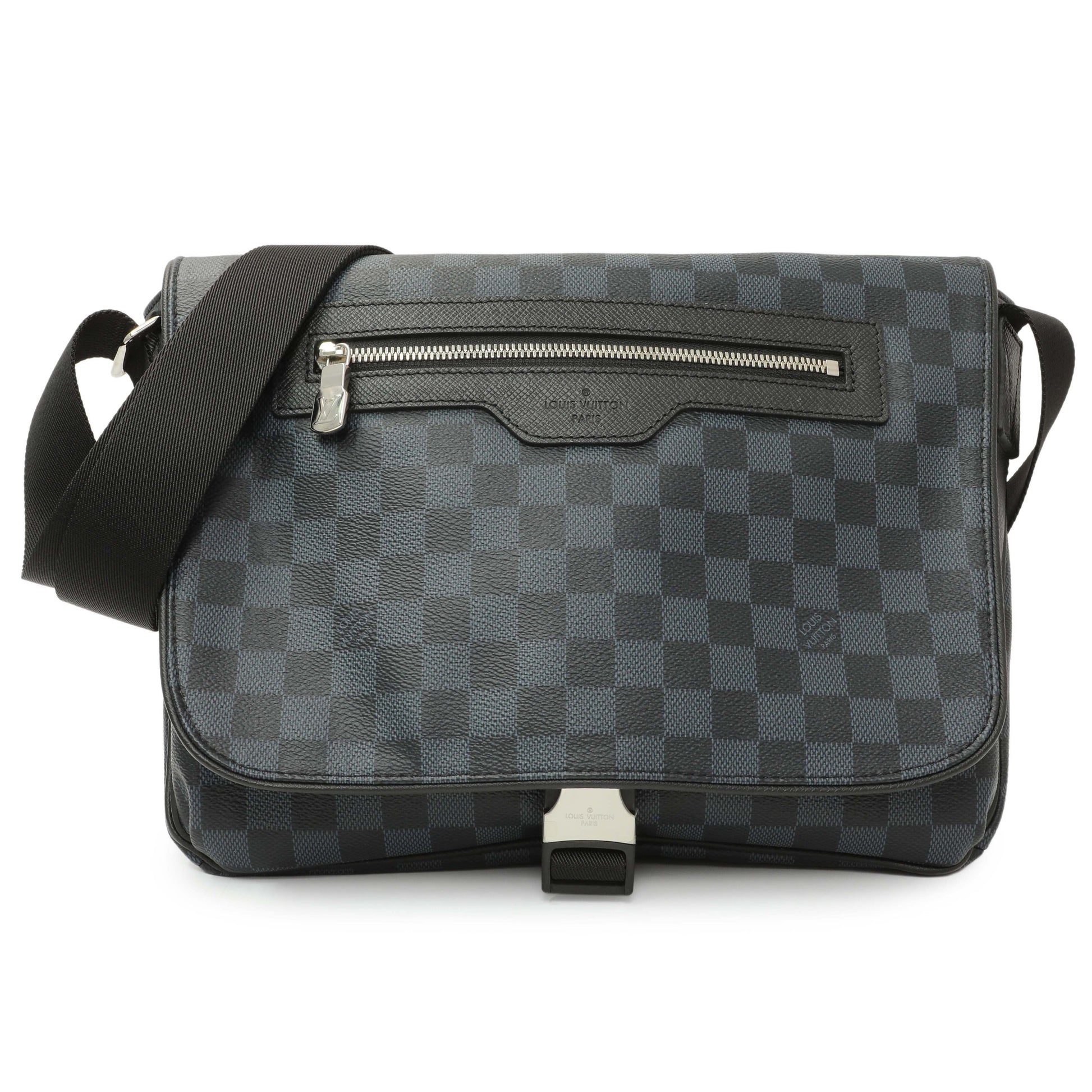 Exclusive Louis Vuitton Damier Cobalt Matchpoint Messenger — Front View