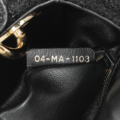 Exclusive Christian Dior Black Tweed Mini Lady Dior — Lifestyle View