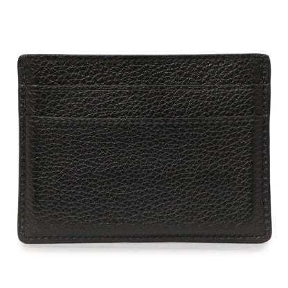 Exclusive Balenciaga Black Grained Calfskin Neo Classic Card Holder — Side View