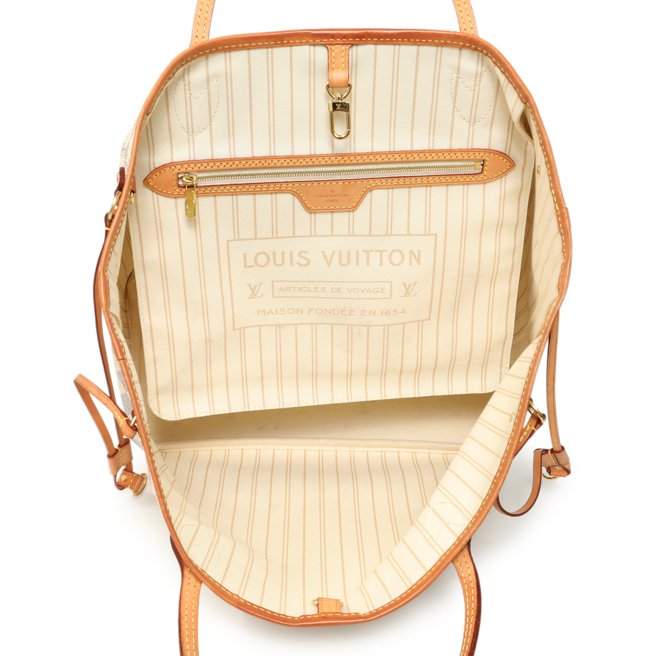Exclusive Louis Vuitton Damier Azur Neverfull MM — Alternate View 8