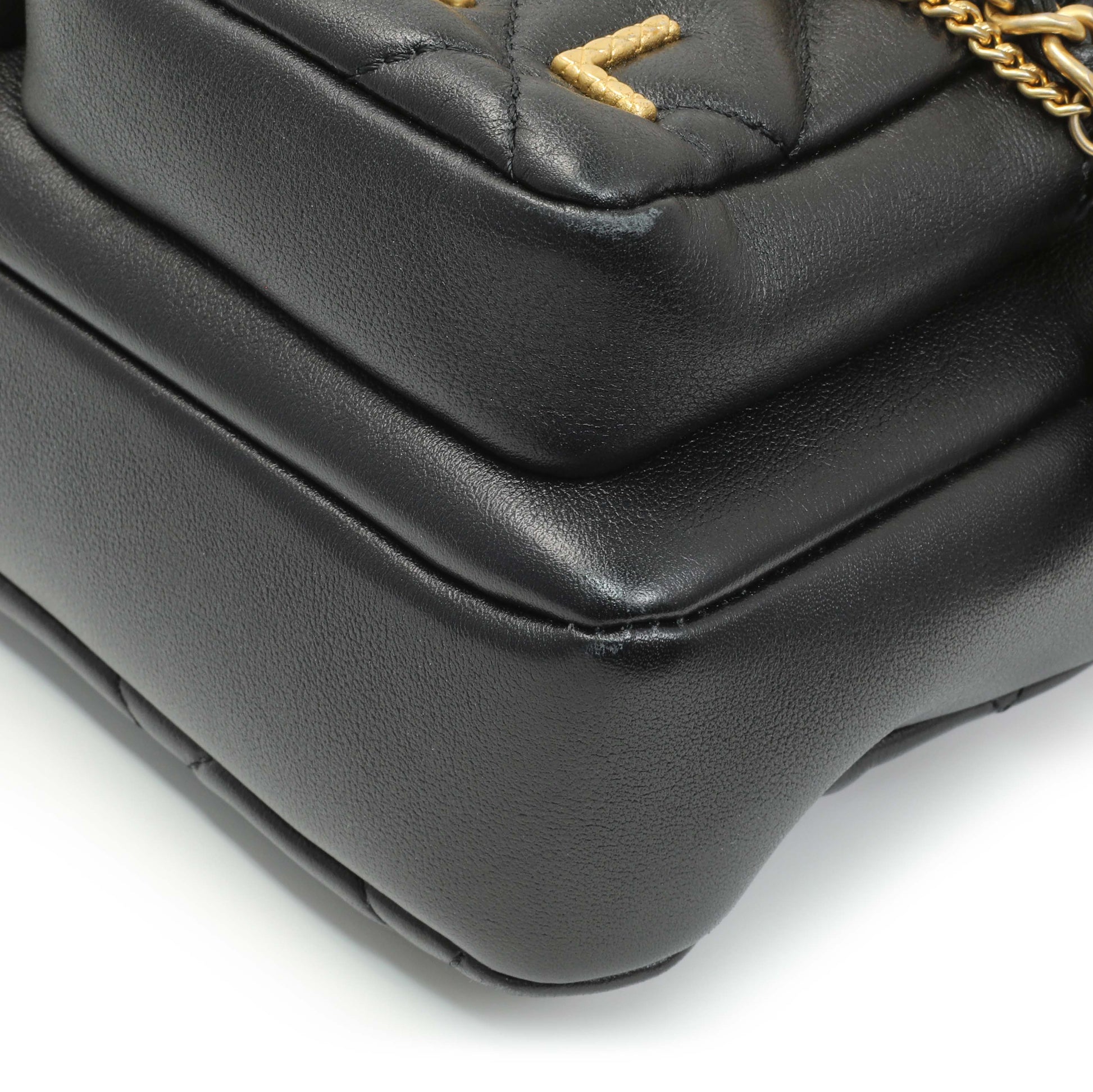 Exclusive Chanel Black Quilted Calfskin Small Camera Case — Lifestyle View