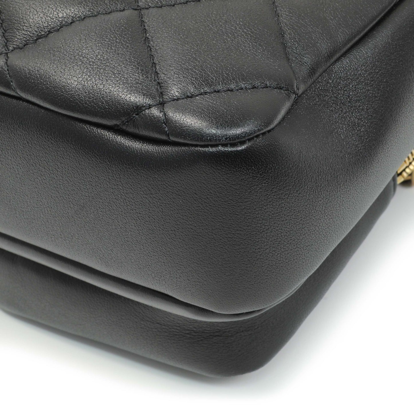 Exclusive Chanel Black Quilted Calfskin Small Camera Case — Alternate View 8