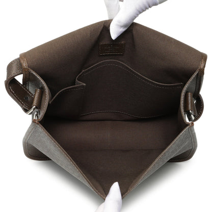 Exclusive Louis Vuitton Brown Taiga Andrei Messenger — Alternate View 8