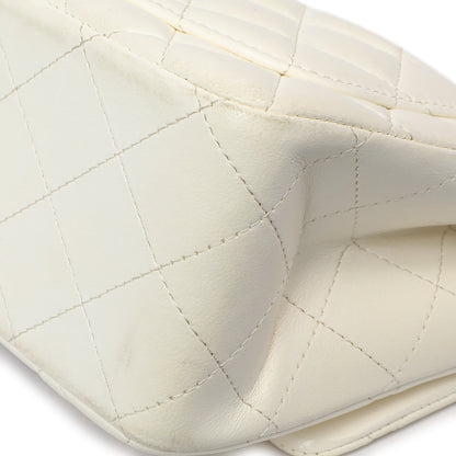 Exclusive Chanel White Quilted Lambskin Mini Square Flap — Alternate View 8