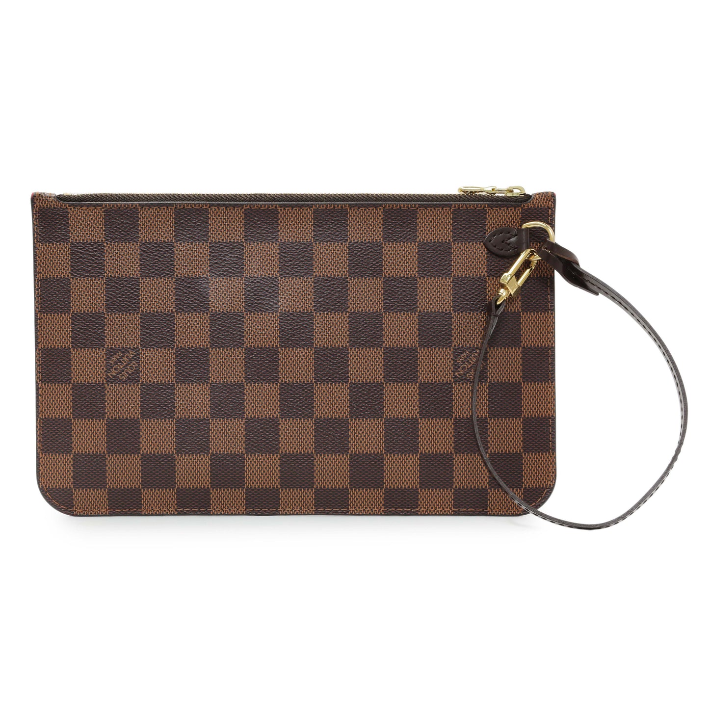 Exclusive Louis Vuitton Damier Ebene Neverfull MM GM Pochette — Side View