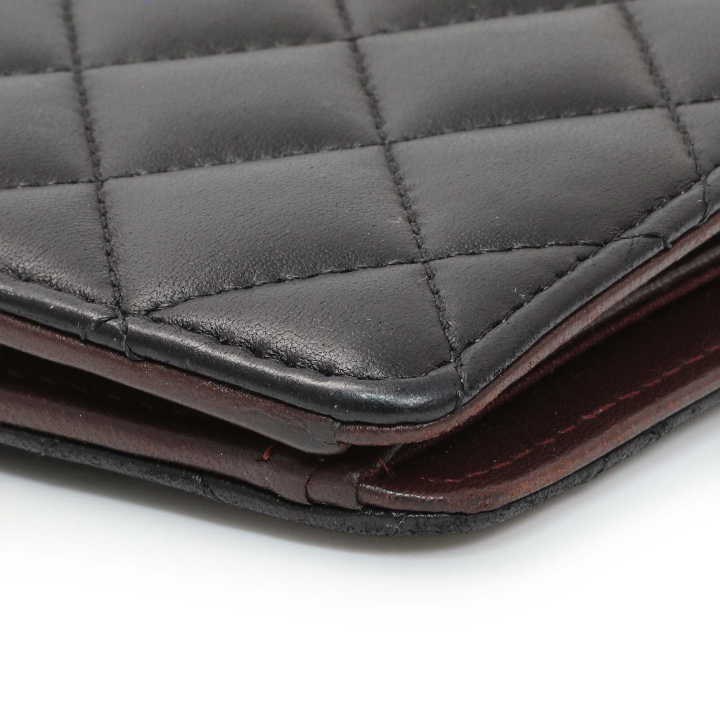 Exclusive Chanel Lambskin Quilted Yen Wallet Black — Alternate View 7