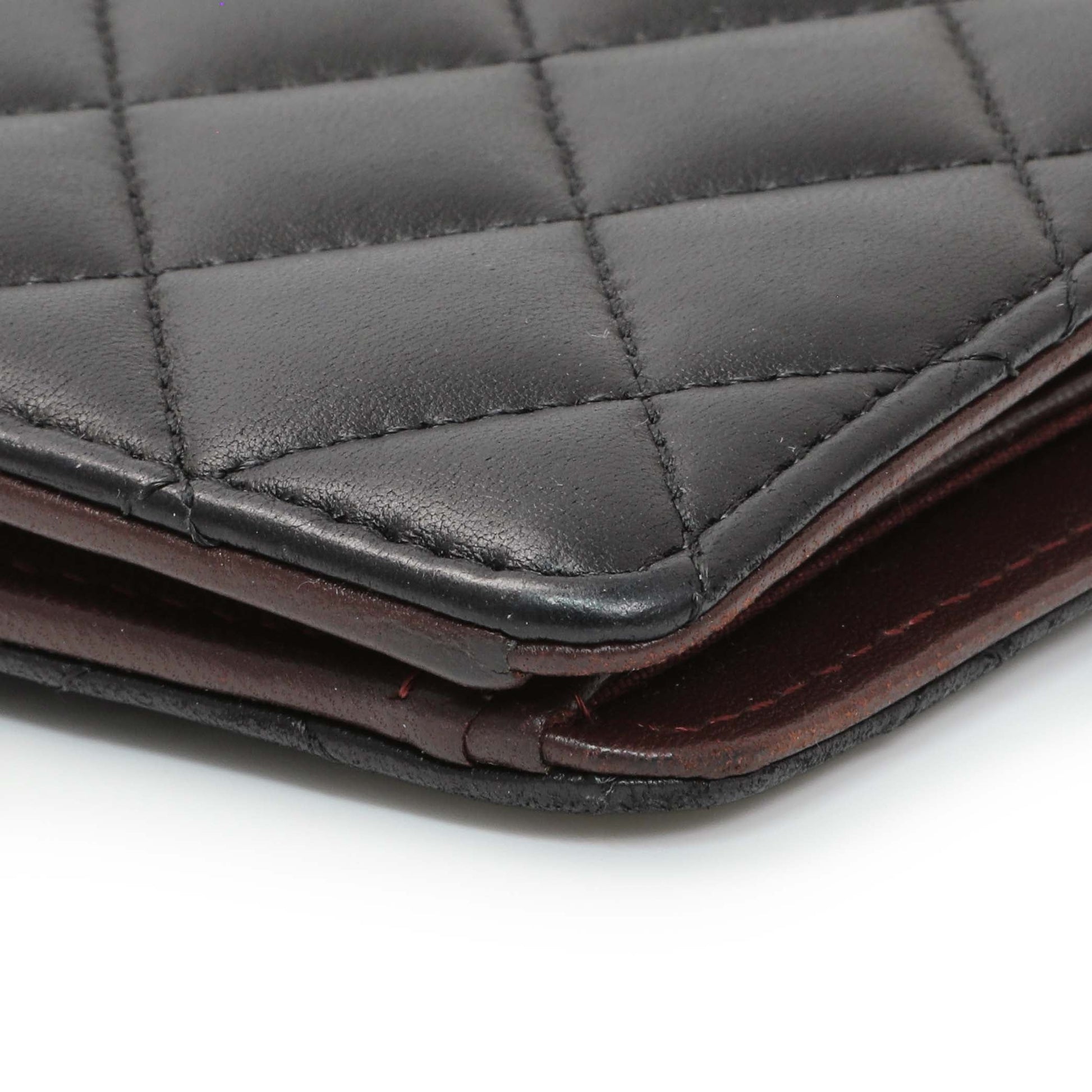 Exclusive Chanel Lambskin Quilted Yen Wallet Black — Alternate View 7