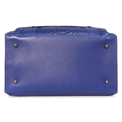 Exclusive Chanel Blue Python Urban Luxury Drawstring Backpack — Alternate View 13