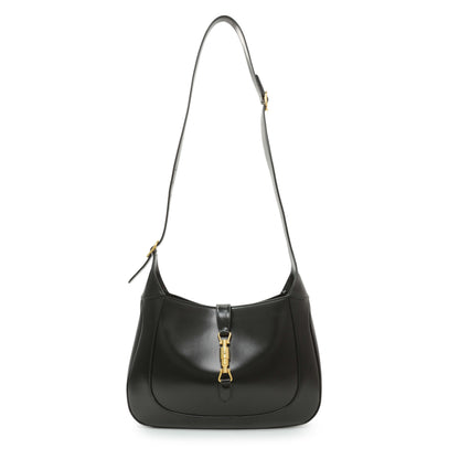 Exclusive Gucci Black Calfskin Medium Jackie 1961 Hobo — Front View