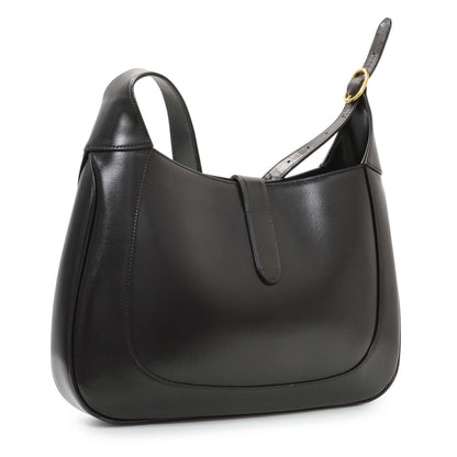 Exclusive Gucci Black Calfskin Medium Jackie 1961 Hobo — Side View