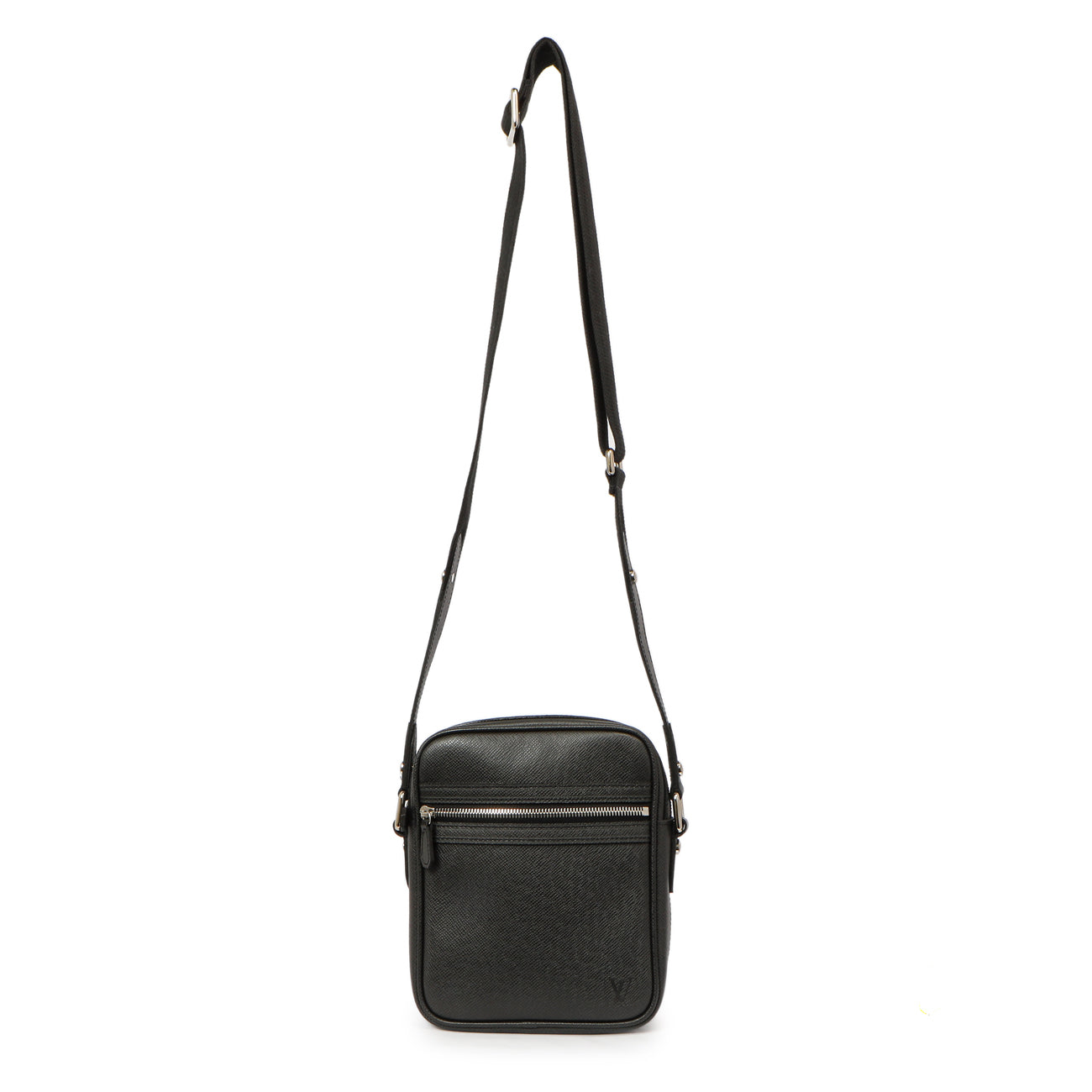 Exclusive Louis Vuitton Ardoise Taiga Dimitri Messenger — Front View