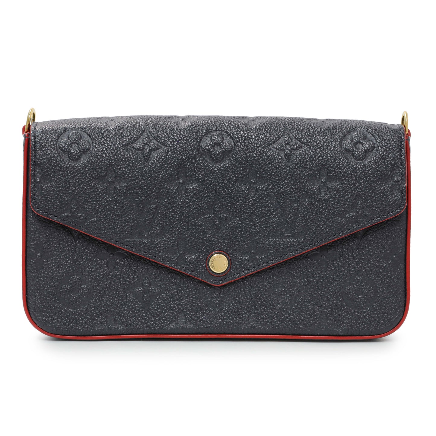 Exclusive Louis Vuitton Marine Rouge Empreinte Felicie Pochette — Side View