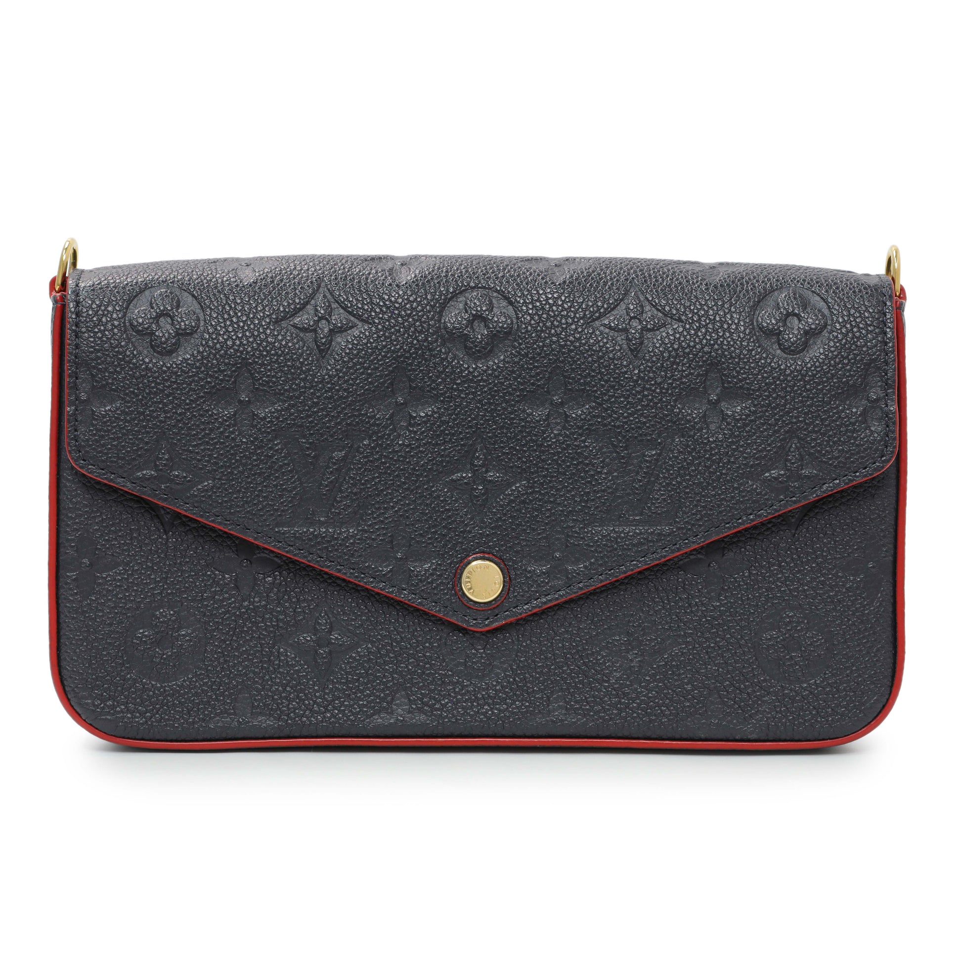 Exclusive Louis Vuitton Marine Rouge Empreinte Felicie Pochette — Side View